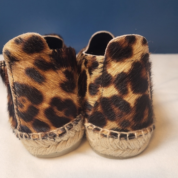 Manebi Accra Espadrille Flats Pony Leopard Size 6.5 Women's Slip On Shoe - Picture 7 of 10